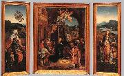 BEER, Jan de Triptych oil on canvas